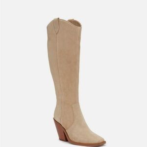 Vince Camuto Women’s Afelia Knee High Boots Tortilla Suede size 6 1/2